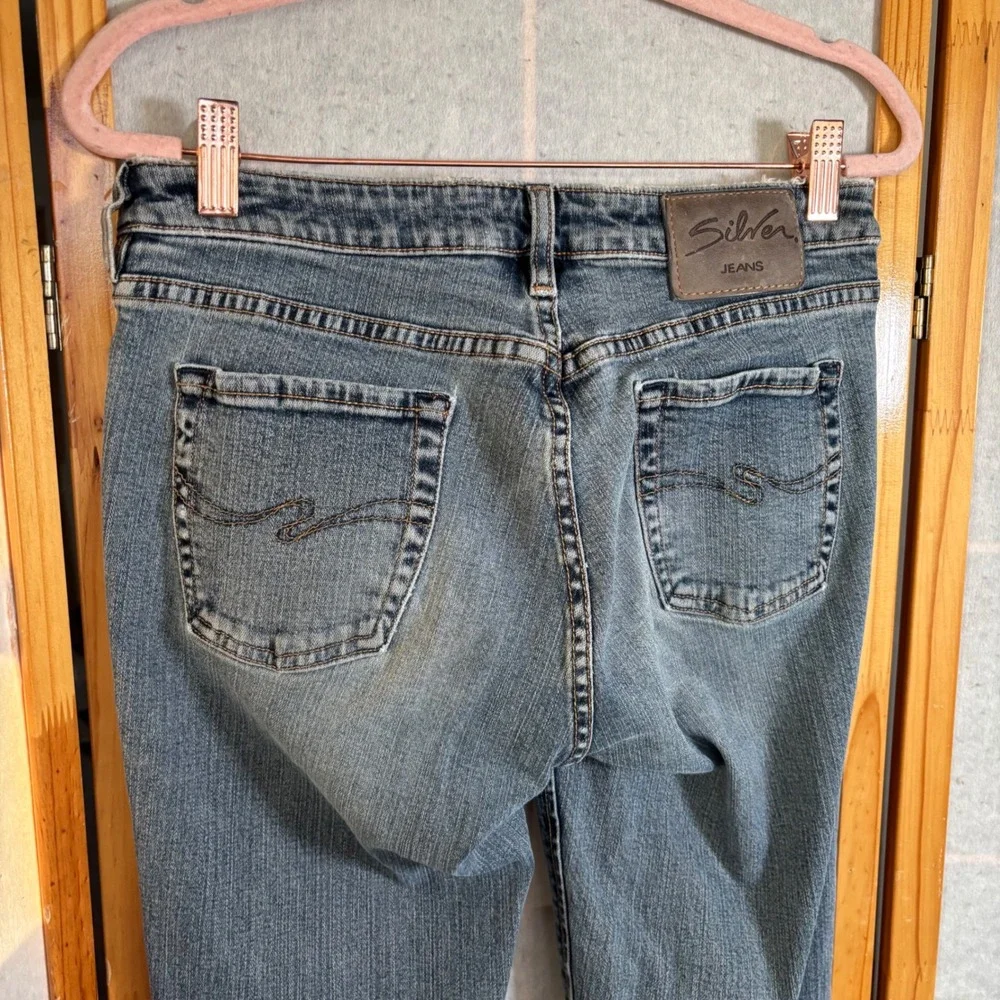 Silver Jeans Co Womens Flare Jeans Light‎ Wash Denim Size 29 Y2K Retro